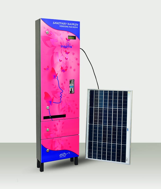 Solar based sanitary napkin machine